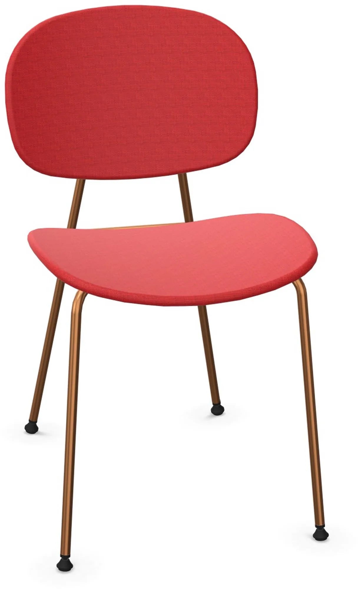 TONDINA POP gepolstert in Rot/ Kupfer präsentiert im Onlineshop von KAQTU Design AG. Stuhl ist von Infiniti Design