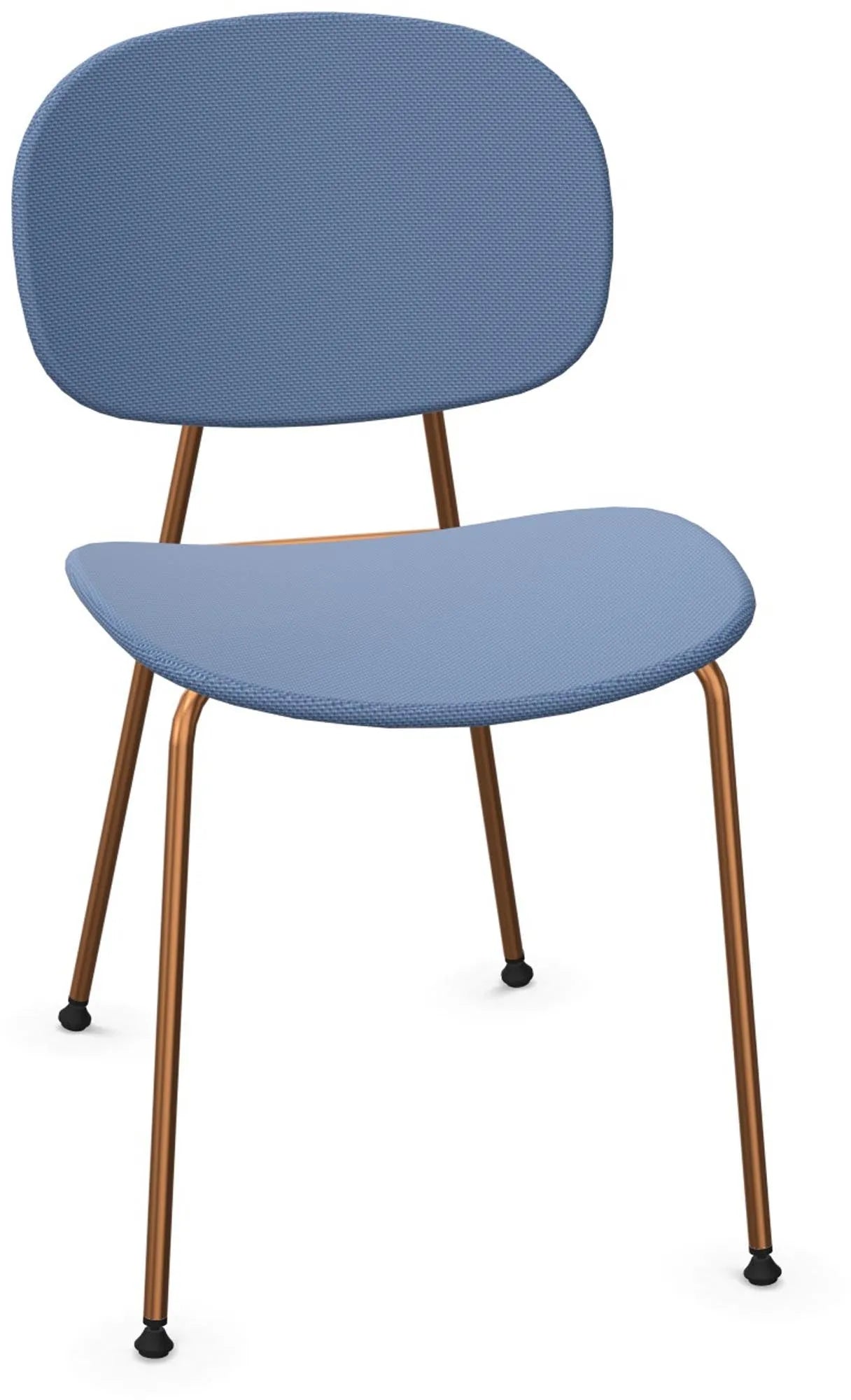 TONDINA POP gepolstert in Blau / Kupfer präsentiert im Onlineshop von KAQTU Design AG. Stuhl ist von Infiniti Design