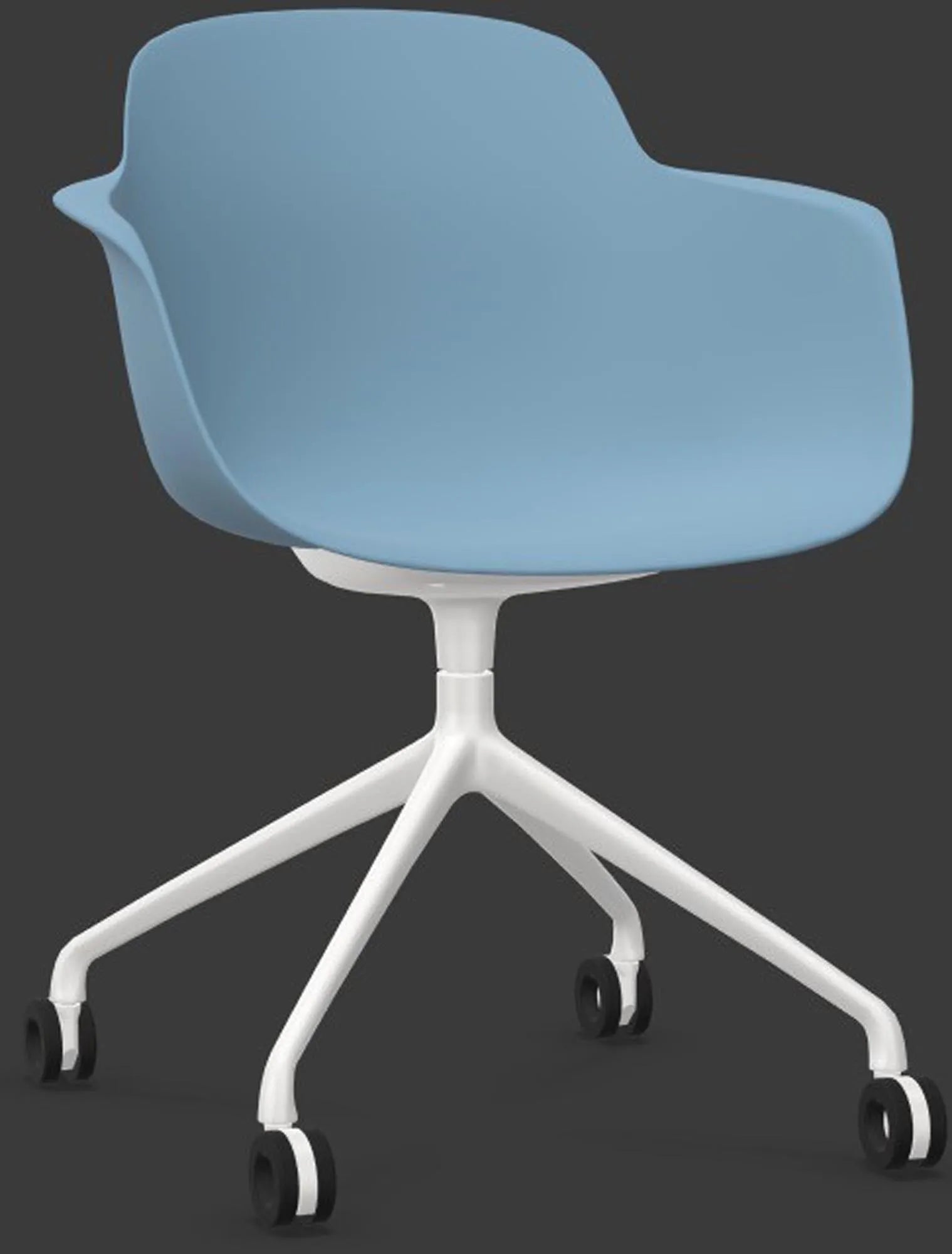 SICLA Swivel in Sand / Weiss präsentiert im Onlineshop von KAQTU Design AG. Bürostuhl mit Armlehne ist von Infiniti Design