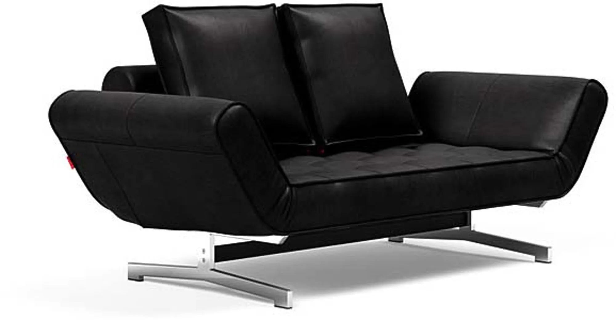 Erleben Sie das Ghia Klappsofa 80 Chrom von Innovation Living – ein stilvolles, platzsparendes Sofa, das sich perfekt für jedes moderne Zuhause eignet.