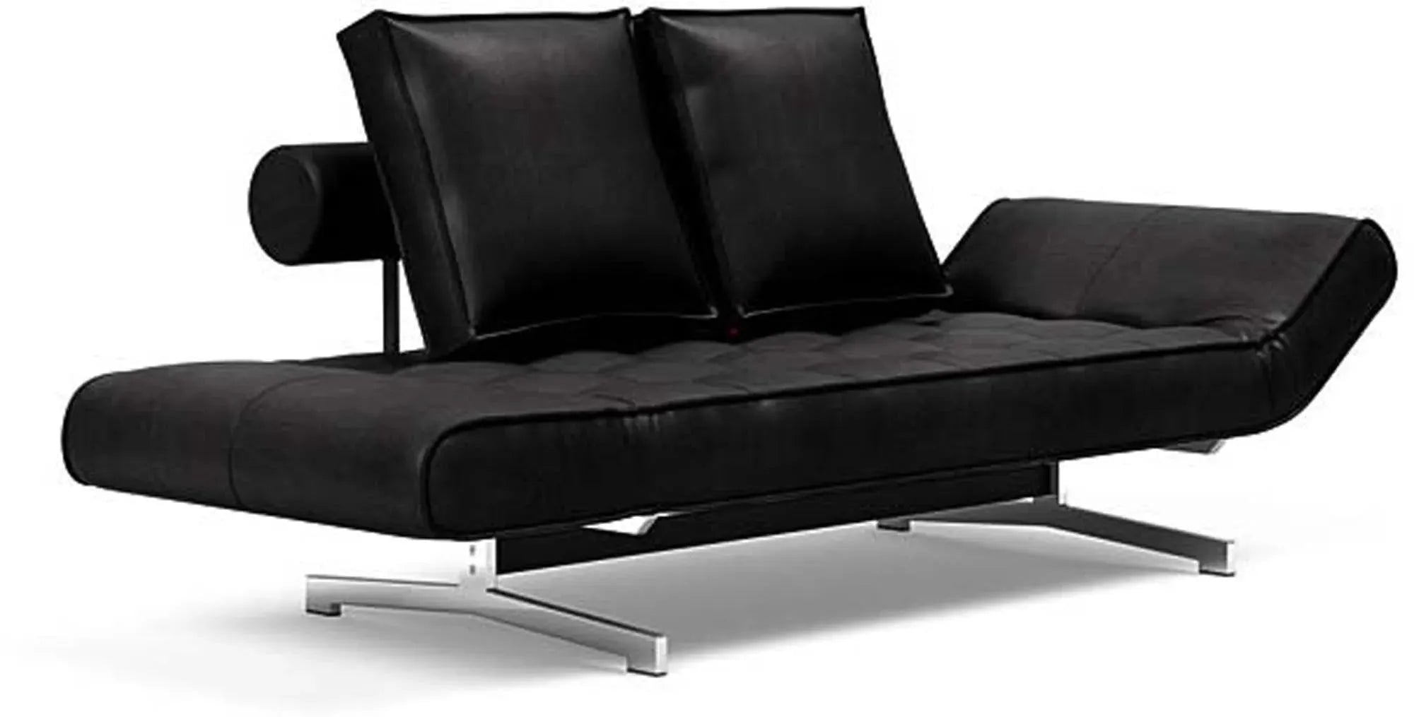 Entdecken Sie das Ghia Klappsofa 80 Chrom von Innovation Living – ein modernes, funktionales Sofa, das ideal für kleine Räume ist und höchsten Sitzkomfort bietet.