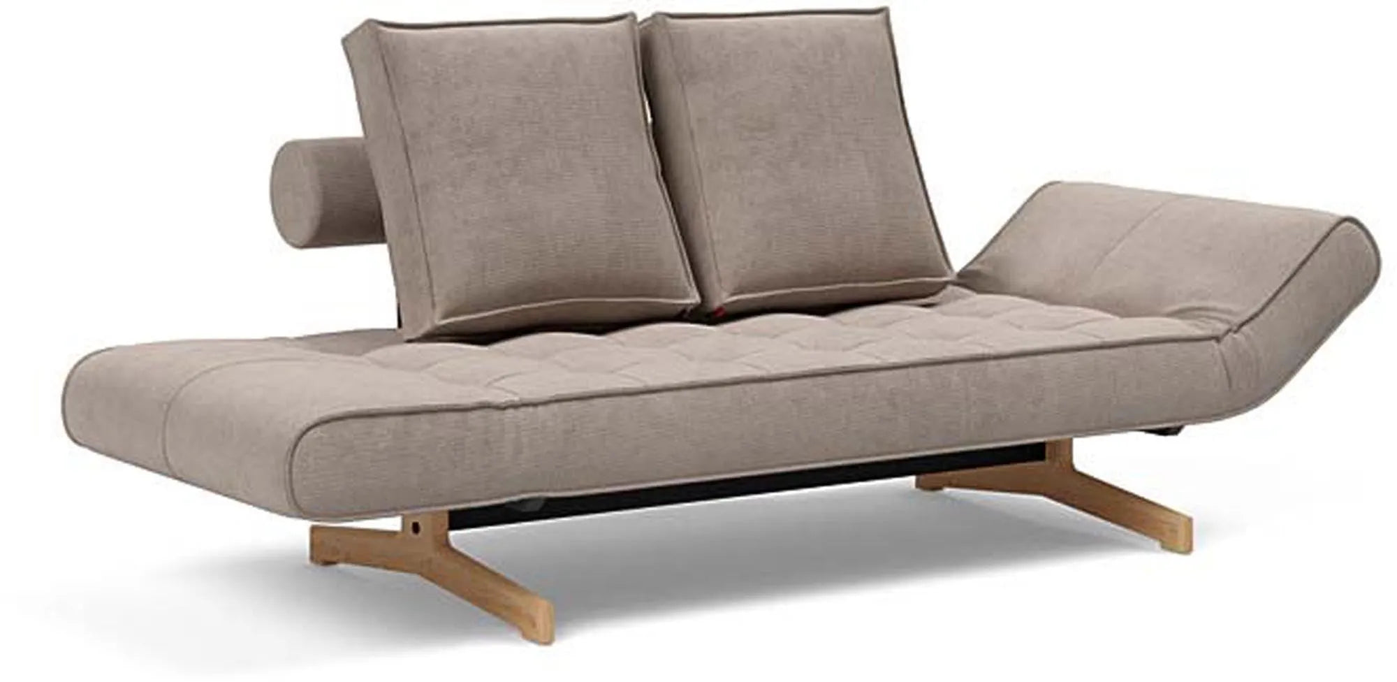 Elegantes Ghia Klappsofa 200 Eiche: Komfort trifft skandinavisches Design.