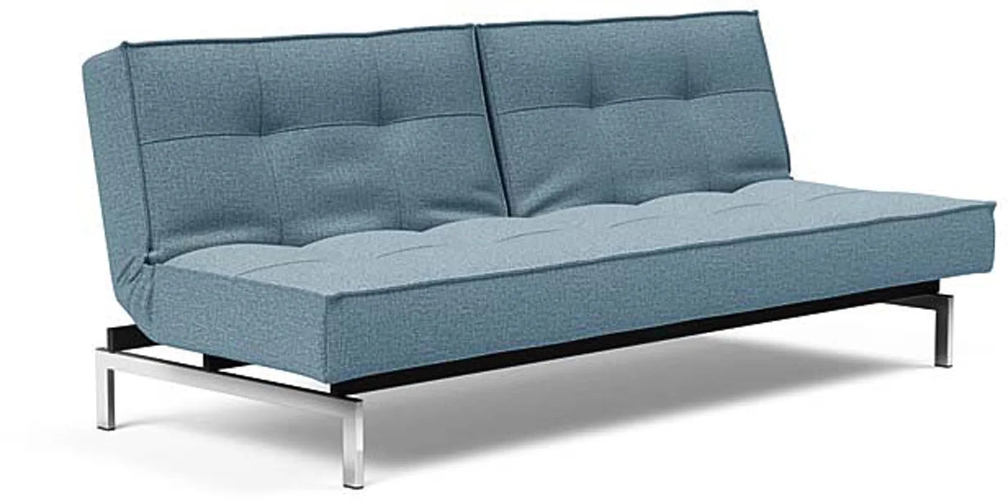 Stilvolles Splitback Sofabett 210 Chrom: Vielseitigkeit in Perfektion.