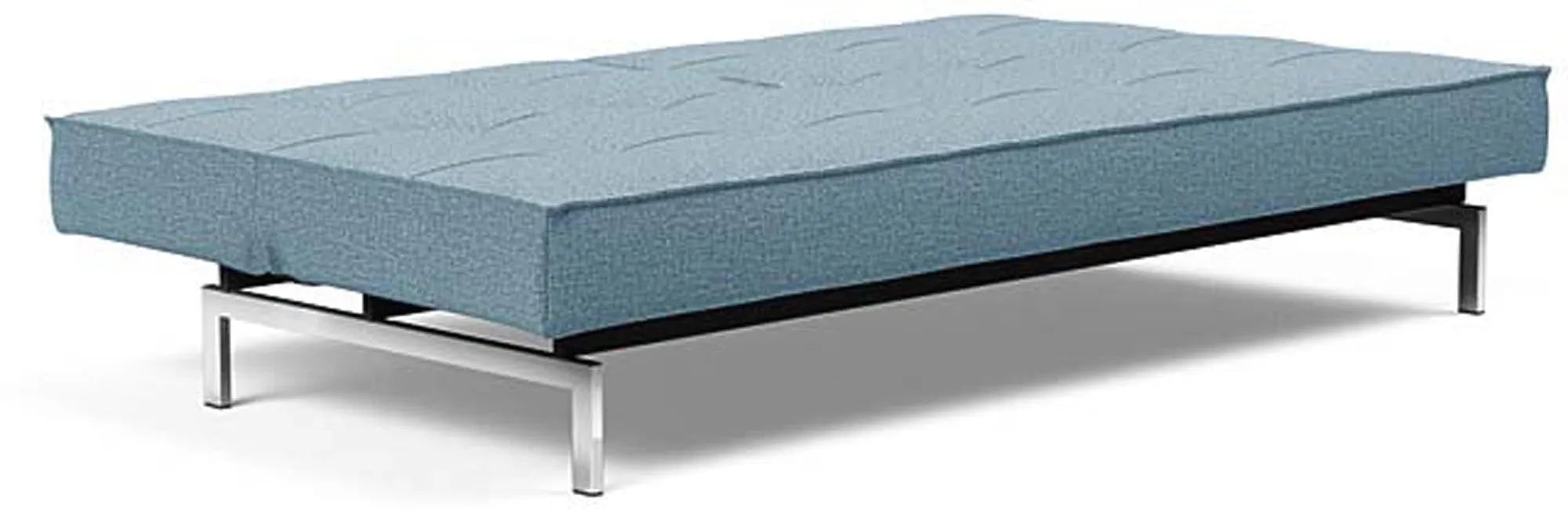 Modernes Splitback Sofabett 210 Chrom: Komfort und Stil vereint.