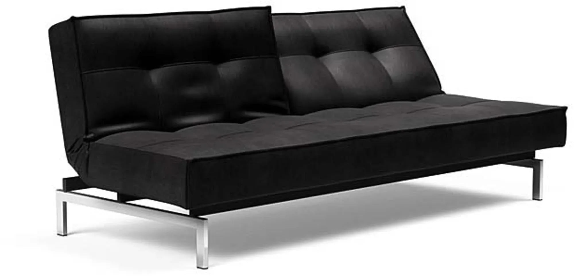 Elegantes Splitback Sofabett 210 Chrom: Funktion trifft Design.