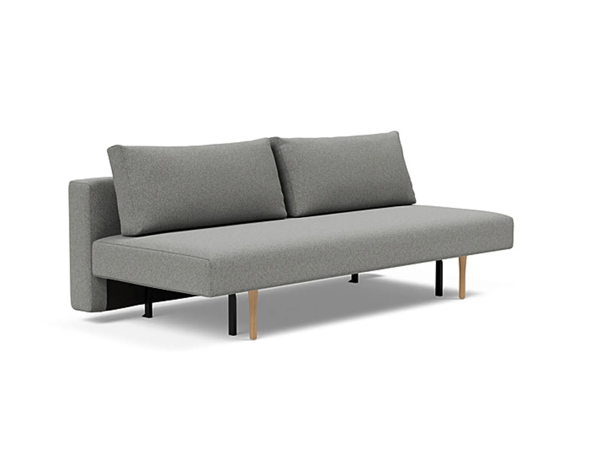 Elegantes Conlix Bettsofa 200: Modernes Design, Eichenholz & Stahl, komfortabel wandelbar, ideal für kleine Räume.