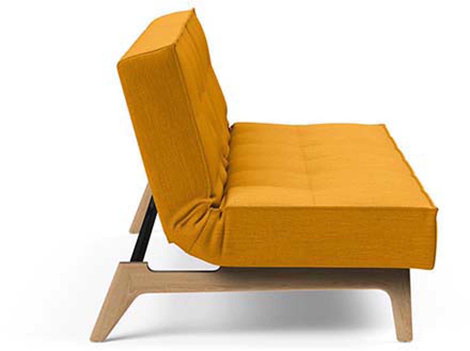 Das Splitback Sofabett 115 Eik von Innovation Living vereint stilvolle Eleganz mit Funktionalität – ideal für kleine Räume und Gästezimmer.