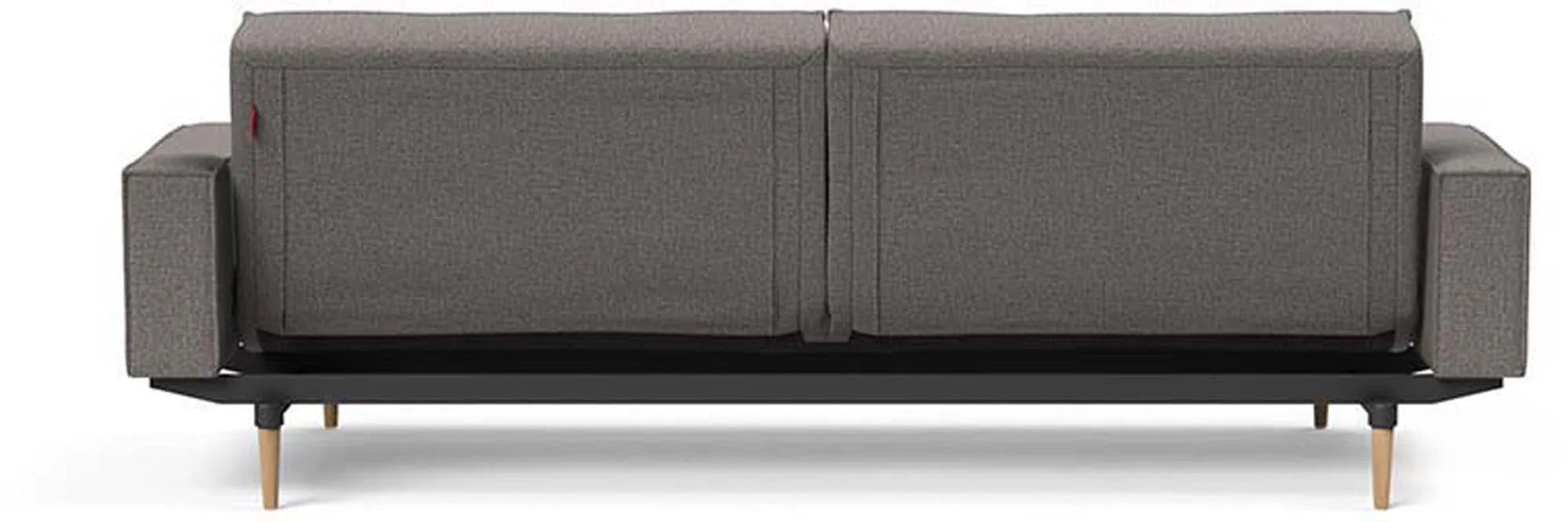 Stilvolles Splitback Sofabett 210 mit Armlehnen von Innovation Living.