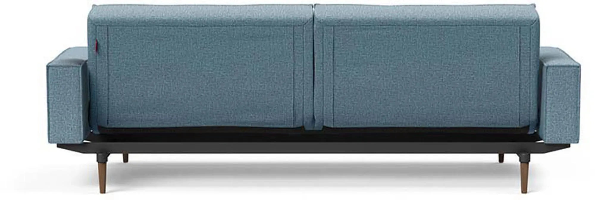 Modernes Splitback Sofabett 210 mit Armlehnen von Innovation Living.