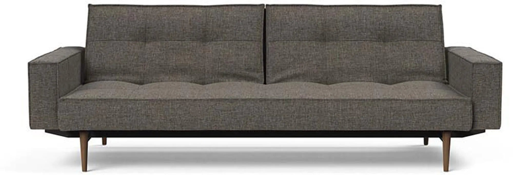 Elegantes Splitback Sofabett 210 mit Armlehnen von Innovation Living.