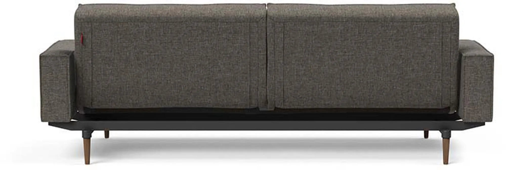 Modernes Splitback Sofabett 210 mit Armlehnen von Innovation Living.