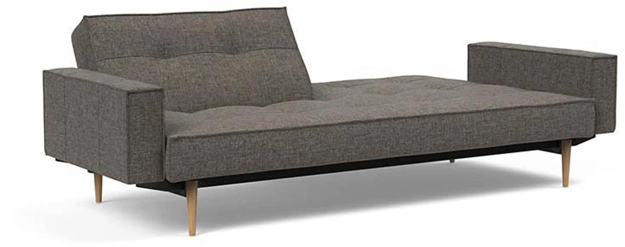 Elegantes Splitback Sofabett 210 mit Armlehnen von Innovation Living.