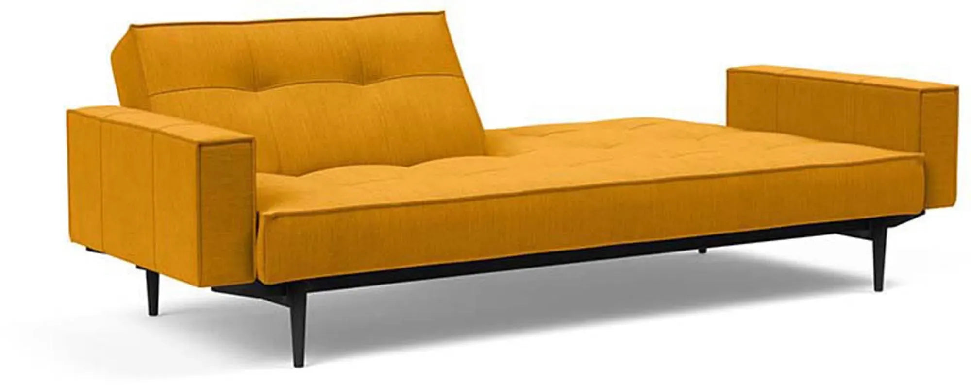 Elegantes Splitback Sofabett 210 mit Armlehnen von Innovation Living.