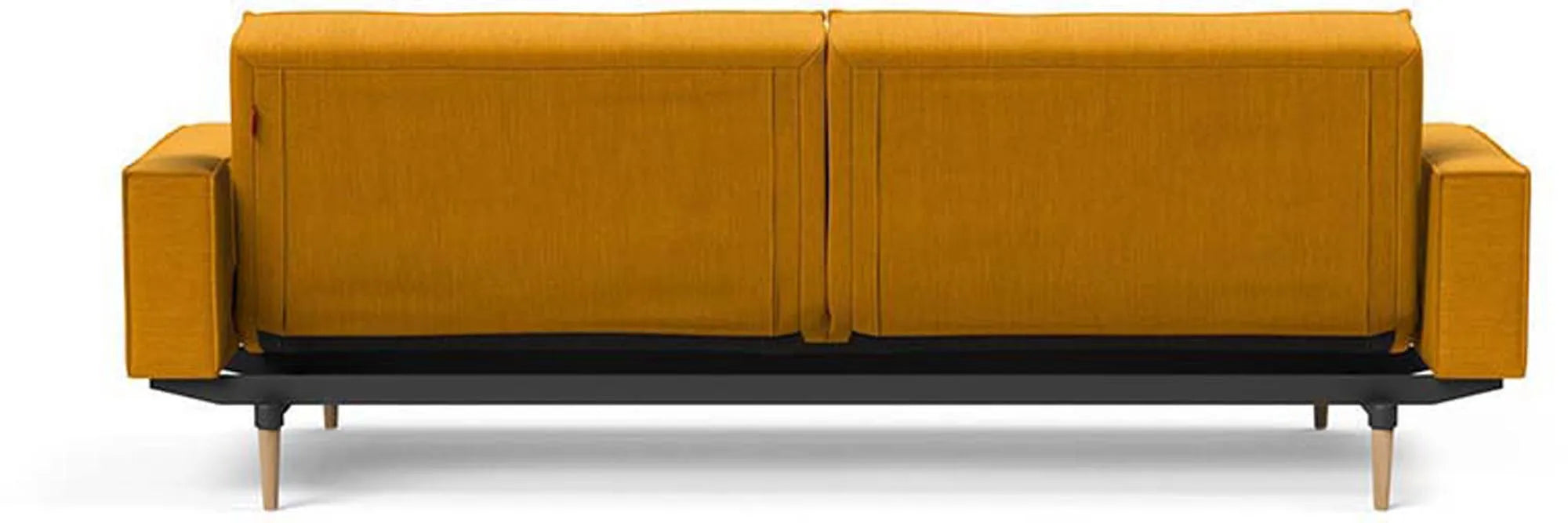 Elegantes Splitback Sofabett 210 mit Armlehnen von Innovation Living.