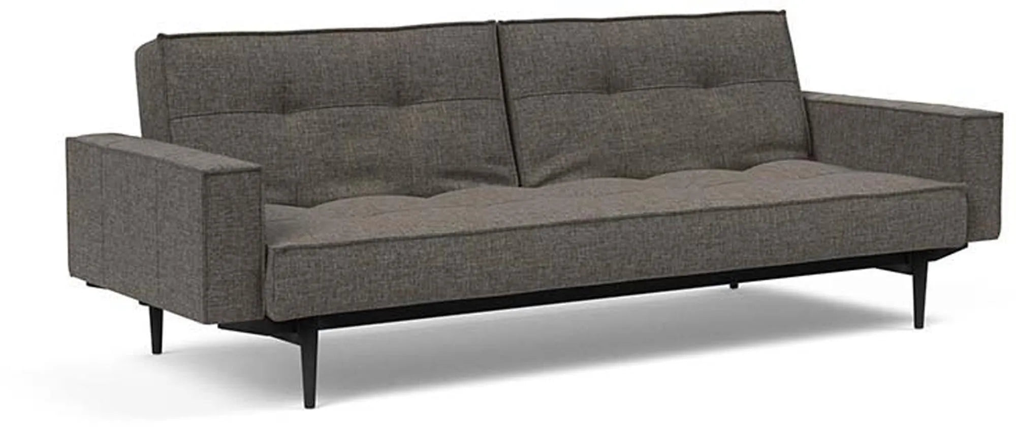 Modernes Splitback Sofabett 210 mit Armlehnen von Innovation Living.