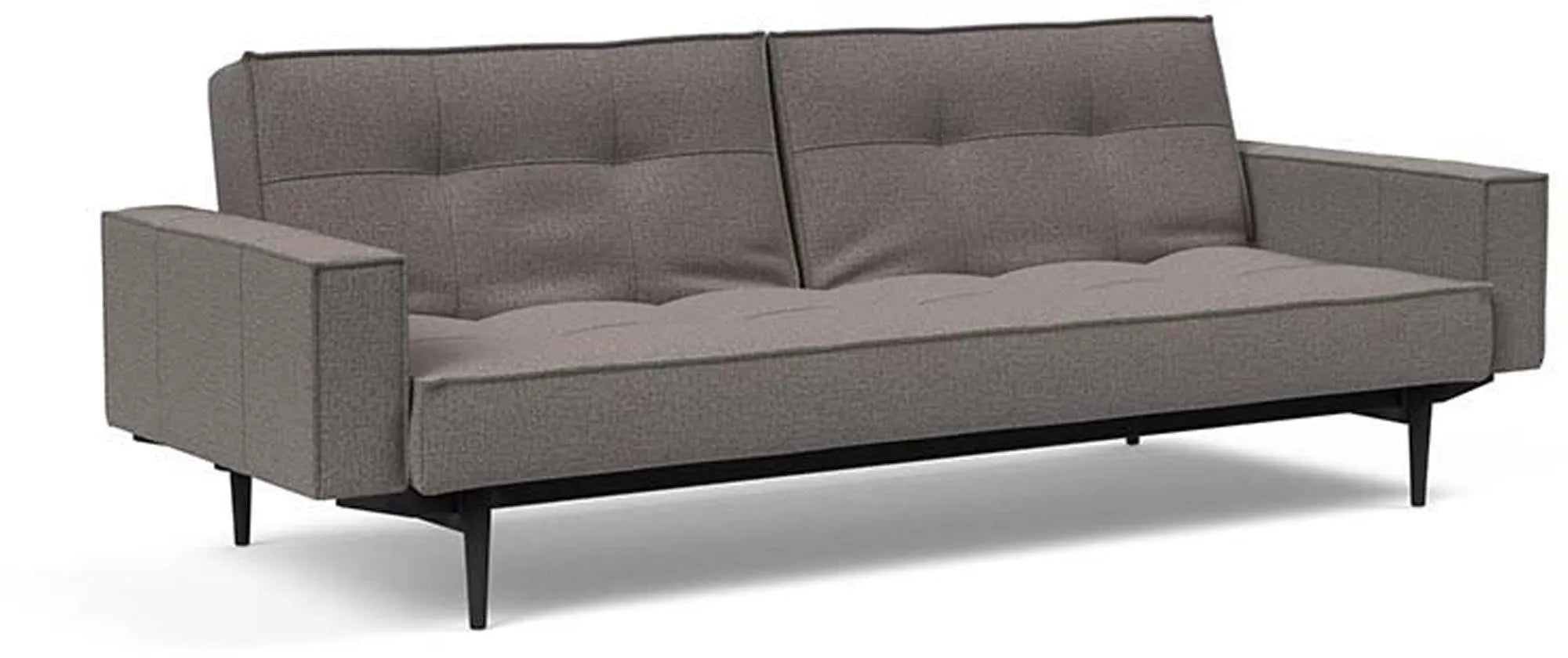 Stilvolles Splitback Sofabett 210 mit Armlehnen von Innovation Living.