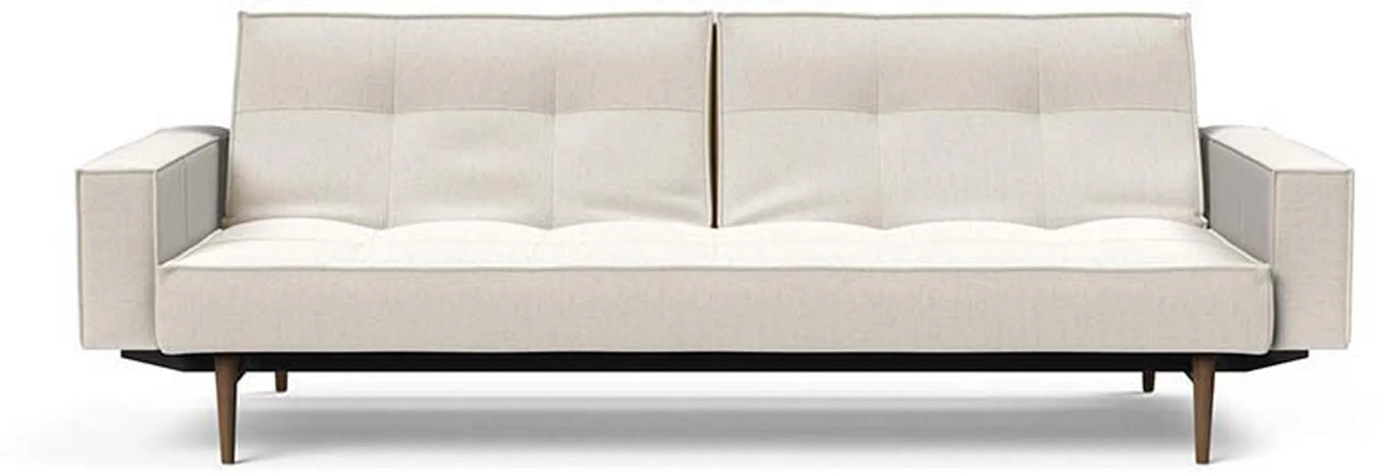 Elegantes Splitback Sofabett 210 mit Armlehnen von Innovation Living.