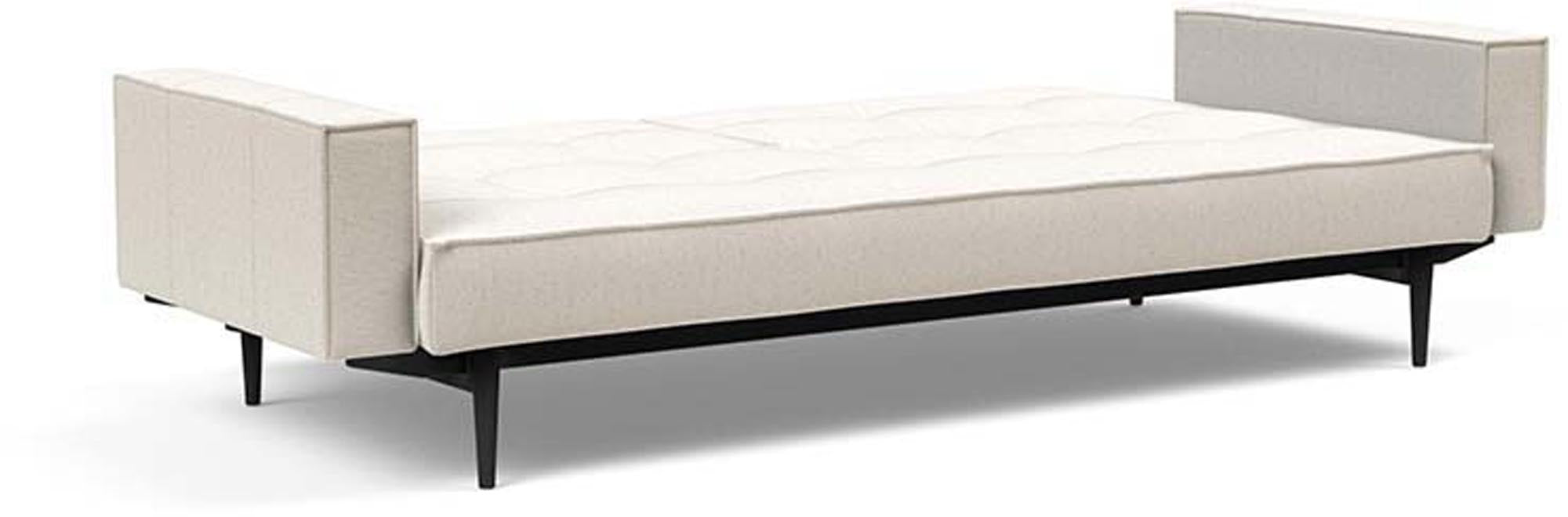 Elegantes Splitback Sofabett 210 mit Armlehnen von Innovation Living.