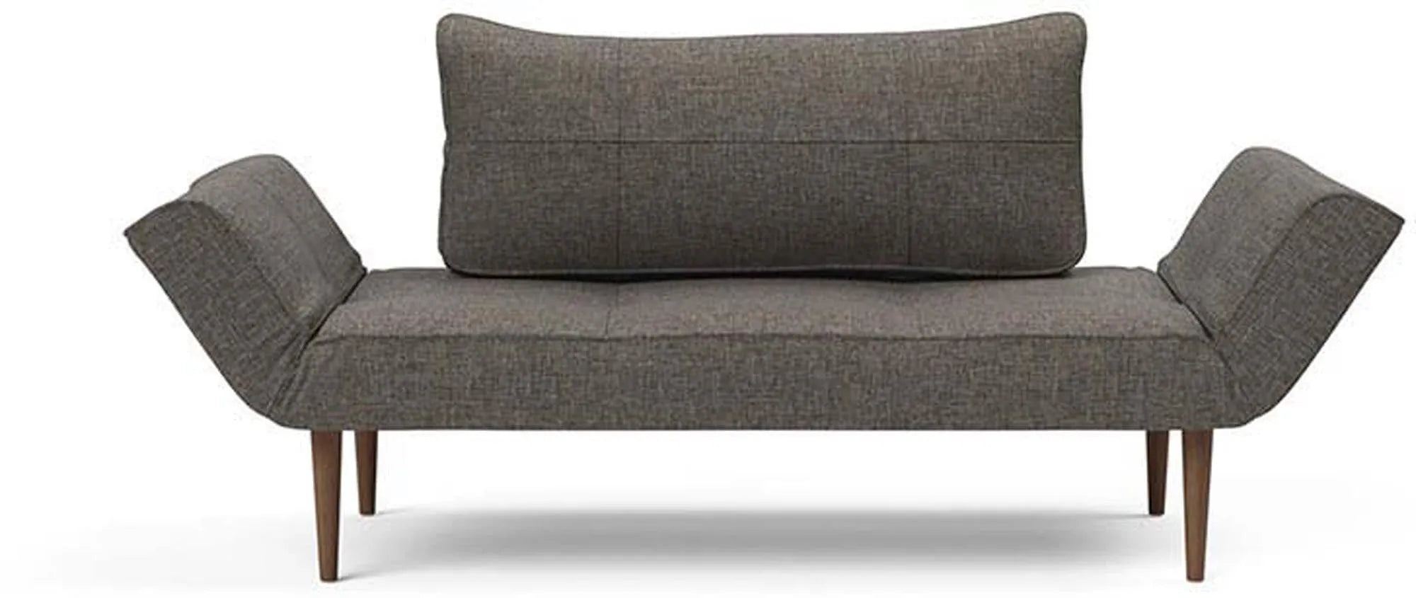 Elegantes Zeal Klappsofa 200 Styletto: Flexibles Design, Taschenfederkern, Eichenfüße. Perfekt für modernes Wohnen.