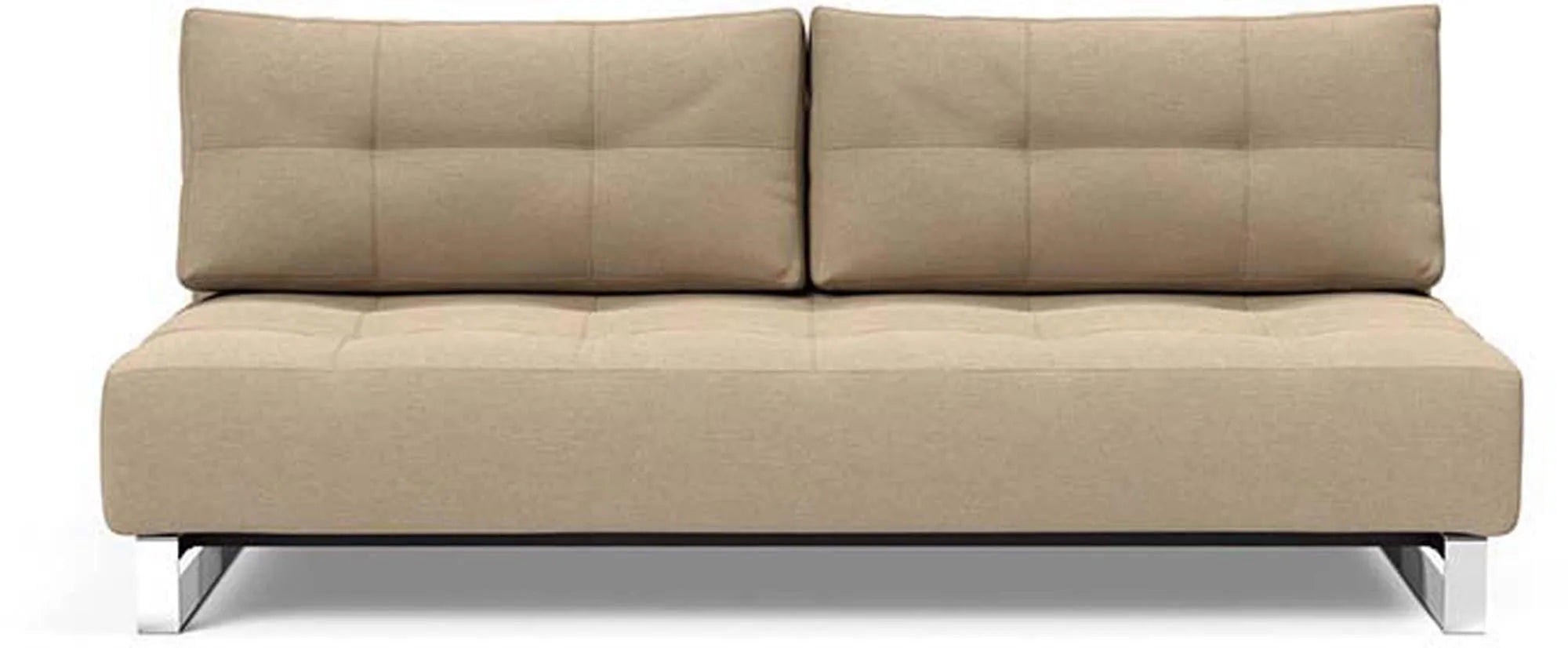 Elegantes Supremax Bettsofa: Handwerkskunst, Komfort, modernes Design, verchromte Beine, Taschenfederkernmatratze.