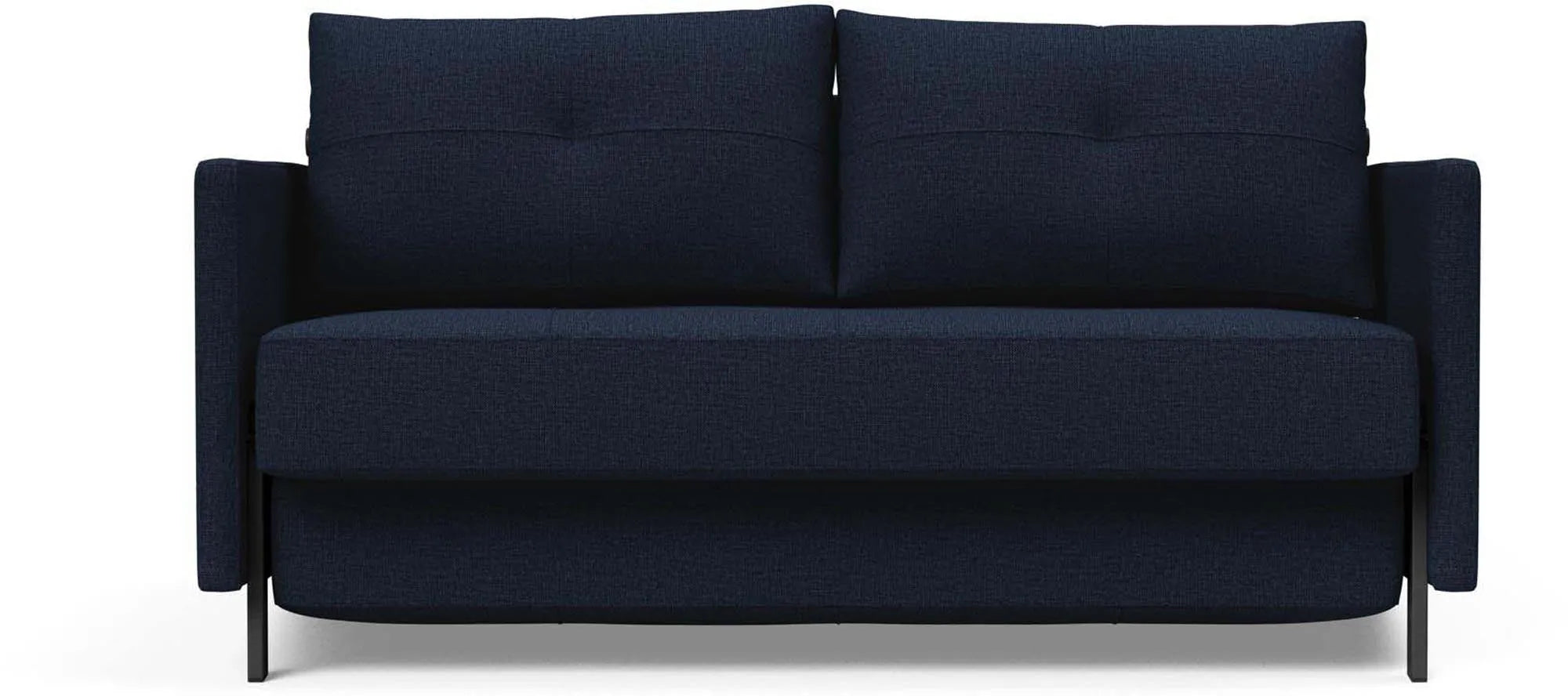 Elegantes Cubed Klappsofa 140: Funktionalität trifft Stil. Komfortables Bett, modernes Design, ideal für kleine Räume.