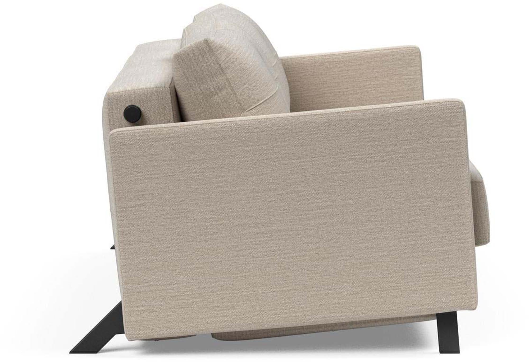 Cubed Klappsofa 160: Stilvolle Entspannung mit innovativen Armlehnen.