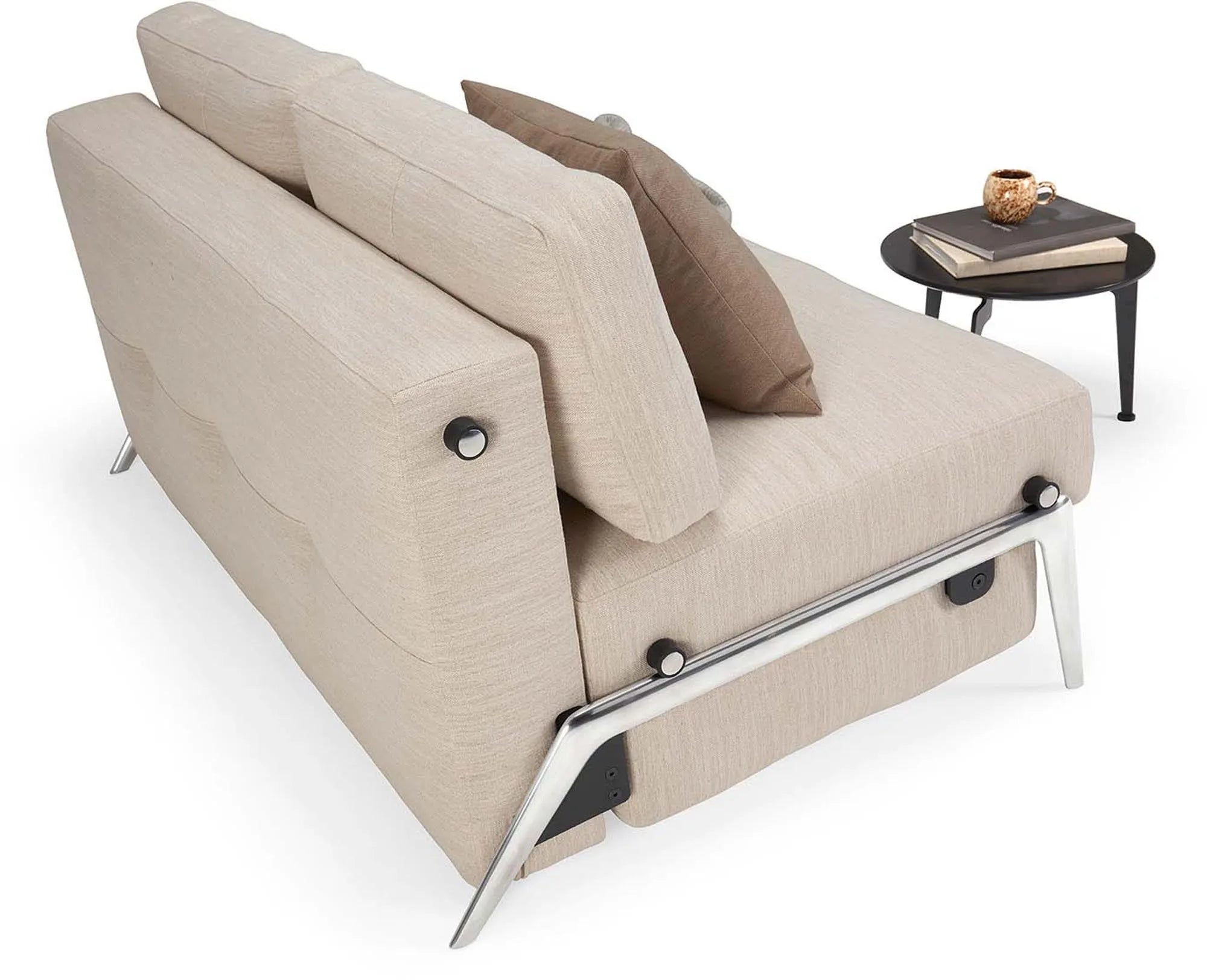 Cubed Klappsofa 140: Elegantes Sofa mit cleverem Klappmechanismus.