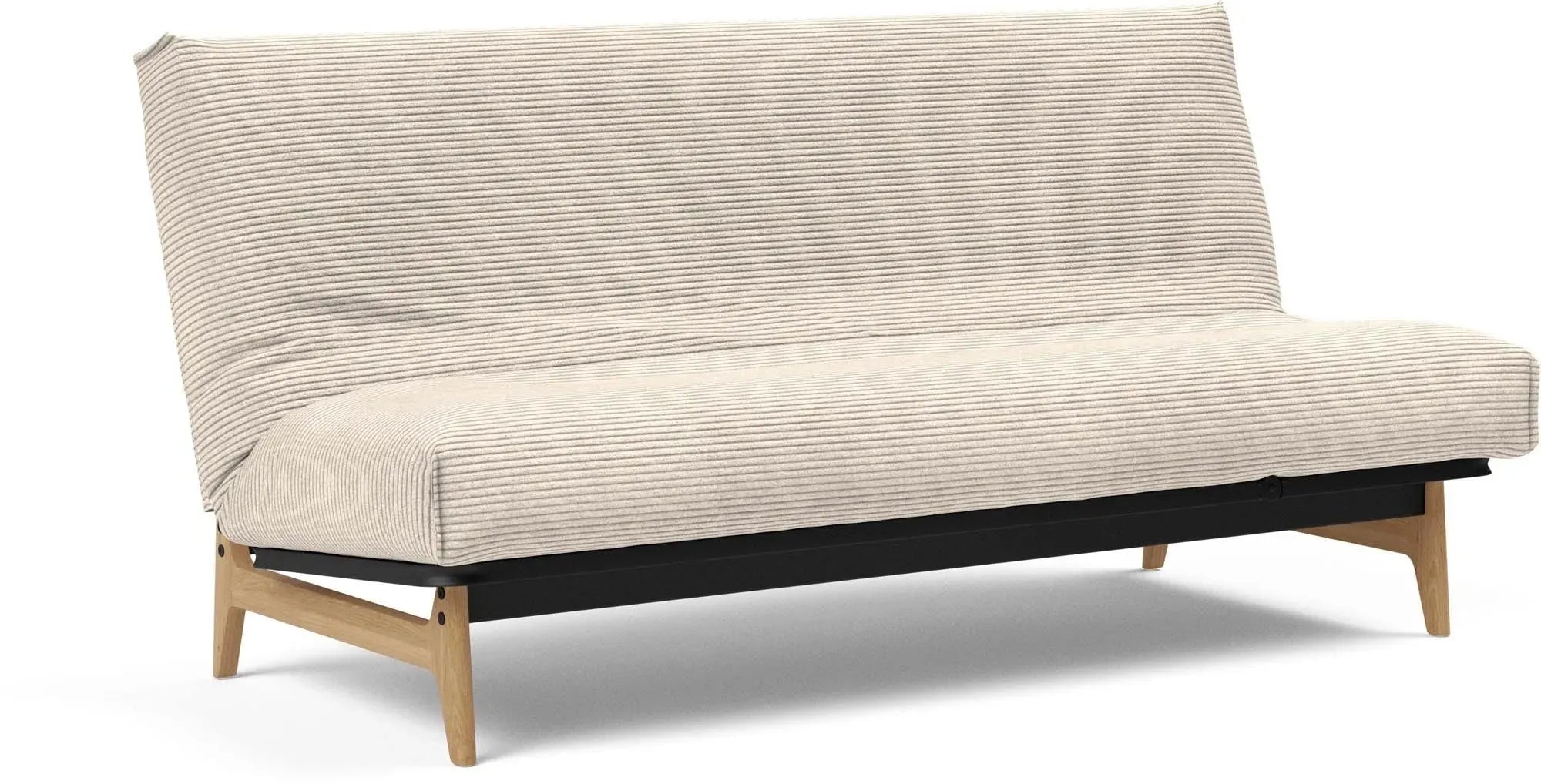 Aslak 140: Komfortables Bettsofa mit nordischem Charme und Funktion.