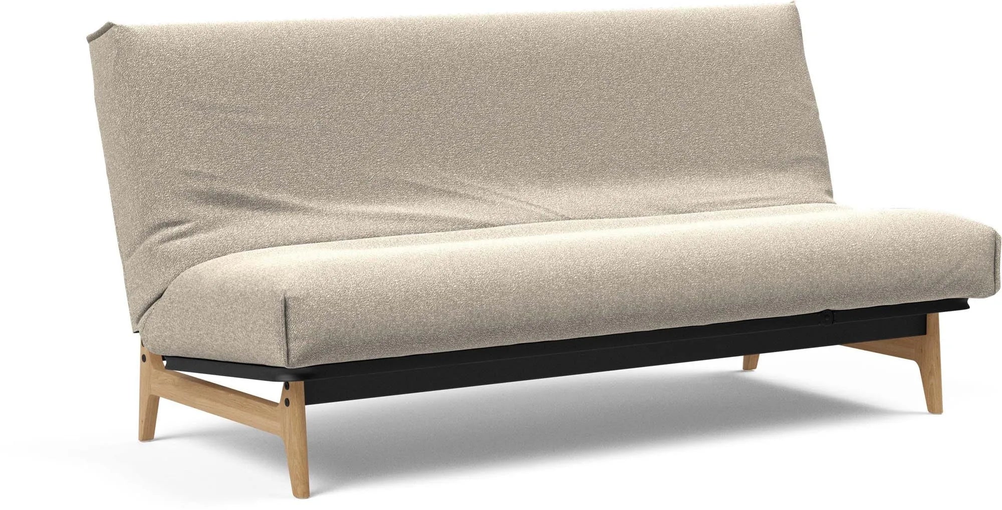 Aslak 140: Vielseitiges Bettsofa mit skandinavischem Design.