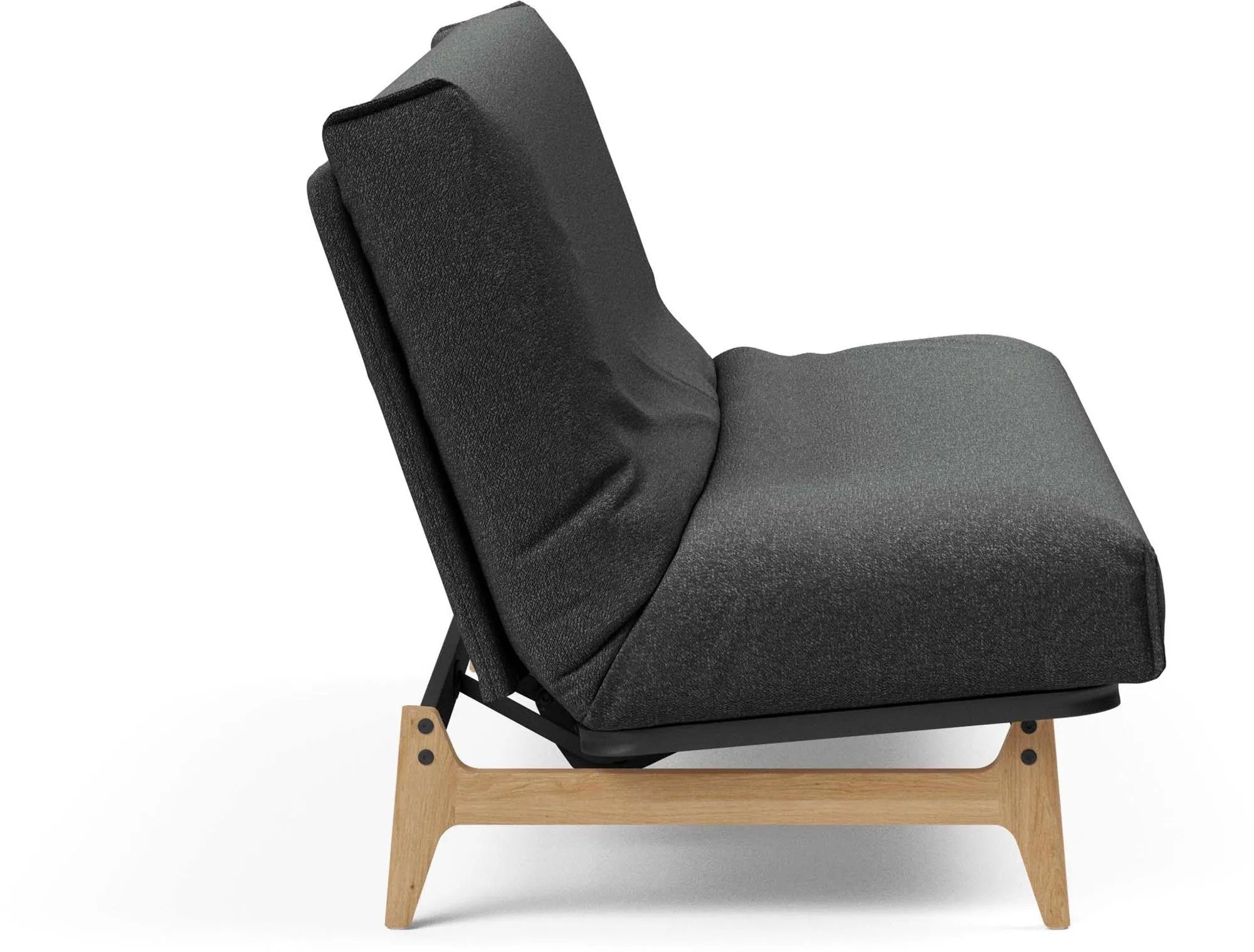 Aslak 140: Vielseitiges Bettsofa mit skandinavischem Design.