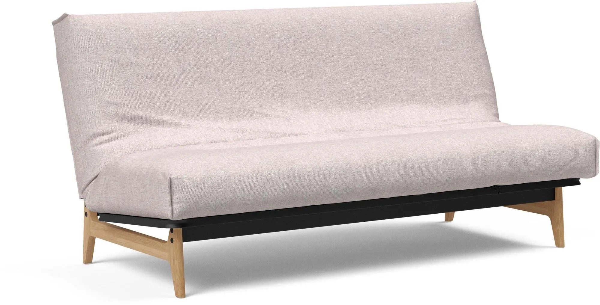 Aslak 140: Komfortables Bettsofa mit nordischem Charme und Funktion.