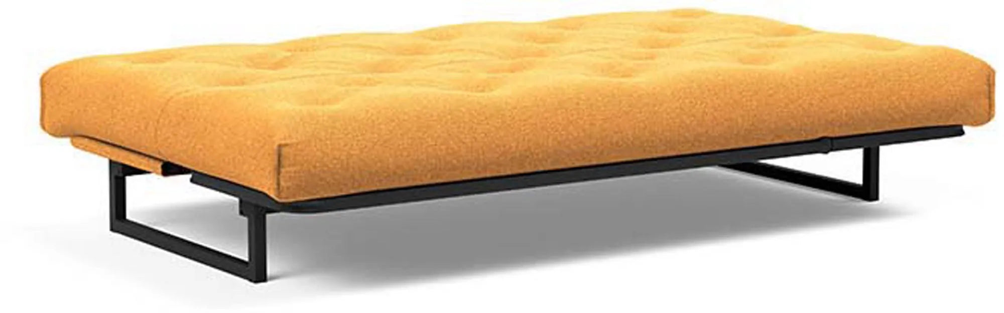 Elegantes Bettsofa mit verstellbarer Kopfhöhe und Soft Spring-Matratze für optimalen Komfort.