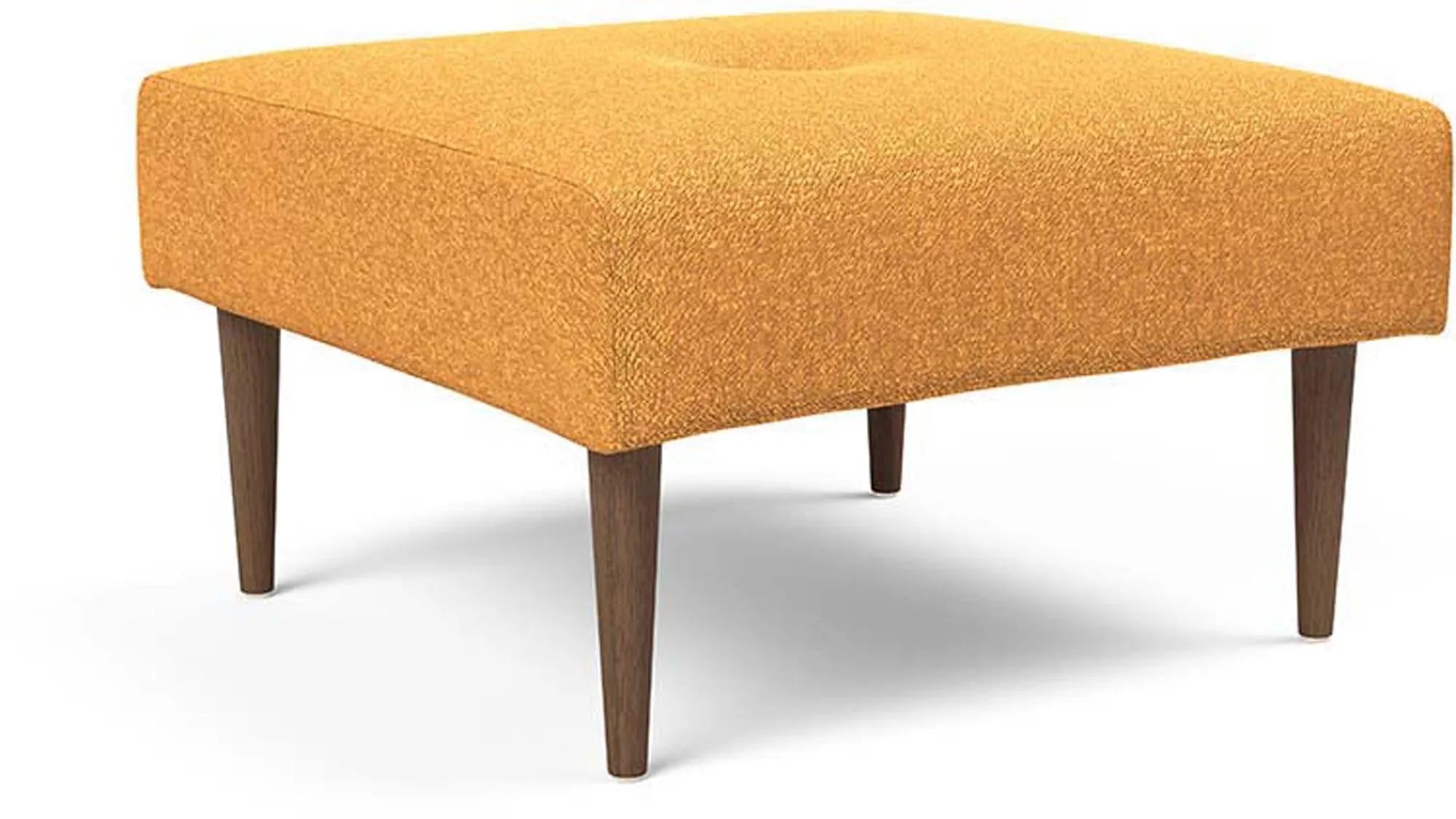 Moderner Recast Plus Ottoman mit dunklen Styletto-Beinen von Innovation.