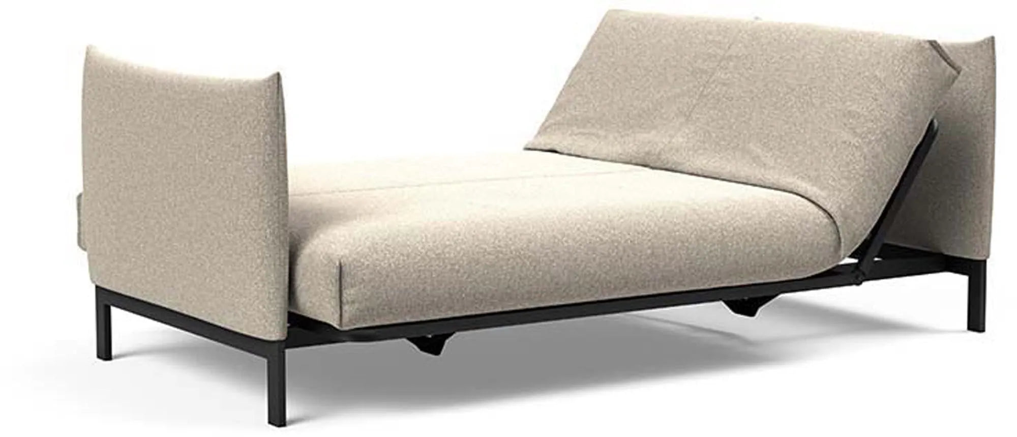 Junus 140: Elegantes Sofa mit nordischem Flair und Schlafkomfort.