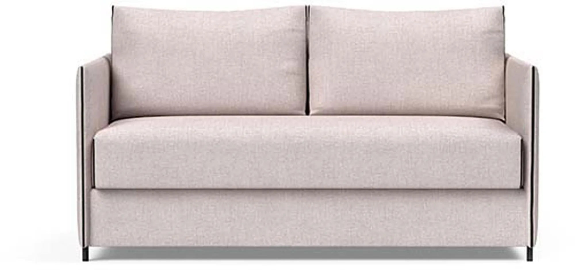 Das Luoma Bettsofa von Innovation Living: modernes Design, stabiler Stahlrahmen, komfortable Polsterung, ideal für kleine Räume.