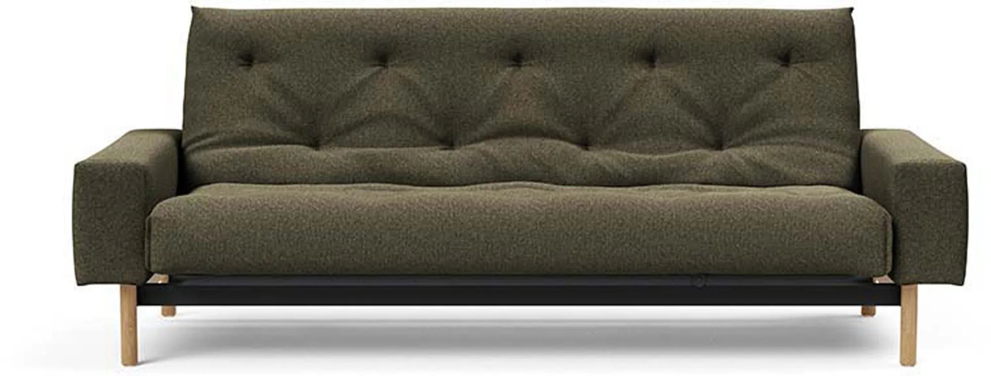 Elegantes Schlafsofa im skandinavischen Design, individuell anpassbarer Komfort, robust und nachhaltig.