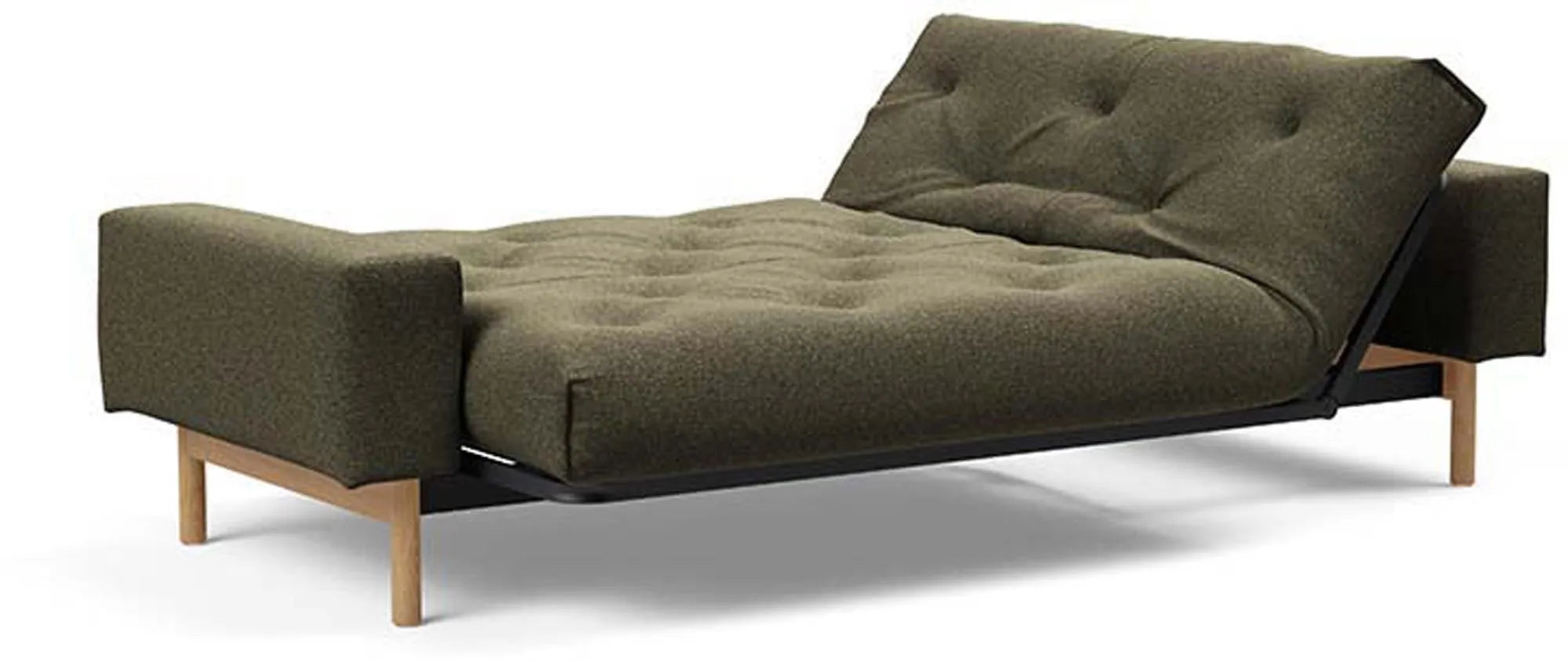 Elegantes Schlafsofa im skandinavischen Design, individuell anpassbarer Komfort, robust und nachhaltig.