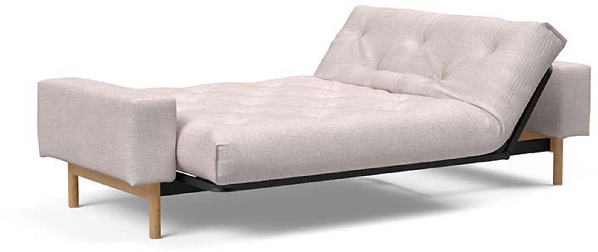 Elegantes Schlafsofa im skandinavischen Design, individuell anpassbarer Komfort, robust und nachhaltig.