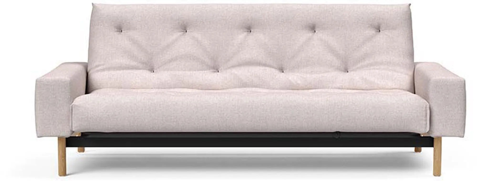 Elegantes Schlafsofa im skandinavischen Design, individuell anpassbarer Komfort, robust und nachhaltig.