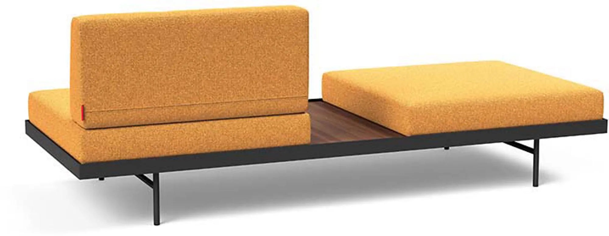 Puri Klappsofa: Stilvolles Design mit integriertem Tisch von Innovation.