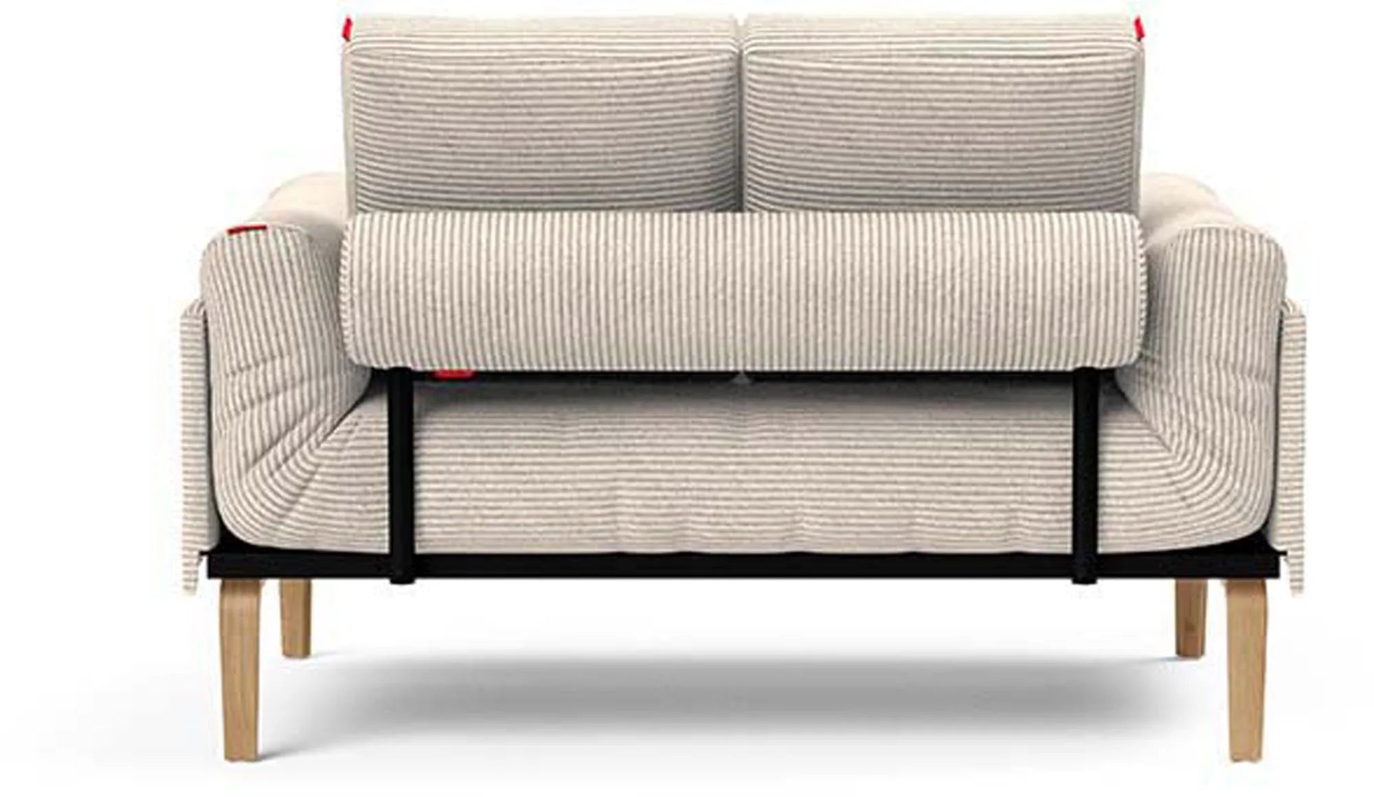 Rollo Bow Klappsofa: Modernes Design mit abnehmbarem Bezug.