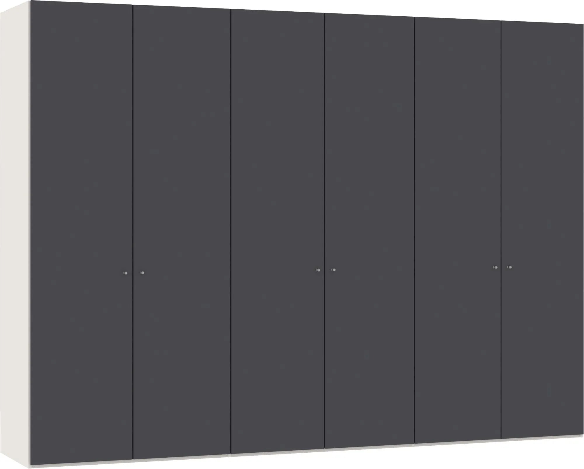 Drehtürenschrank 6türig Anthrazit, Drehtürenschrank, KAQTU Design