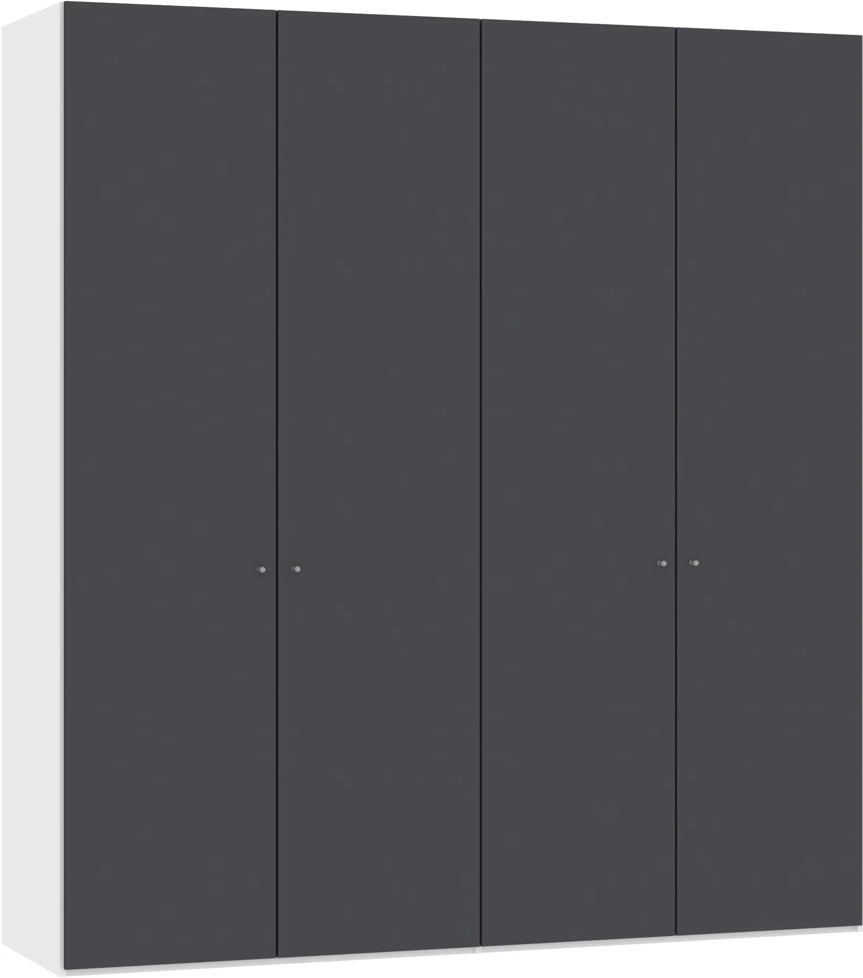 Moderner 4-türiger Drehtürenschrank in Anthrazit von Jutzler.
