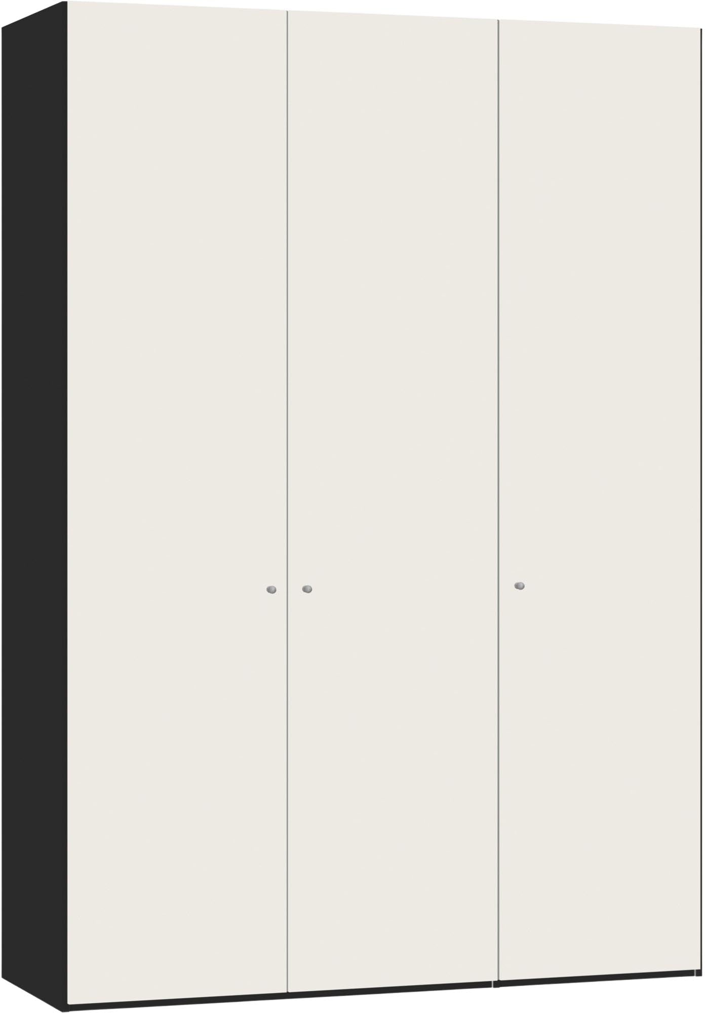 Eleganter Drehtürenschrank in Cremeweiß von Jutzler: Funktional, individuell konfigurierbar, stabil und einfach aufzubauen.