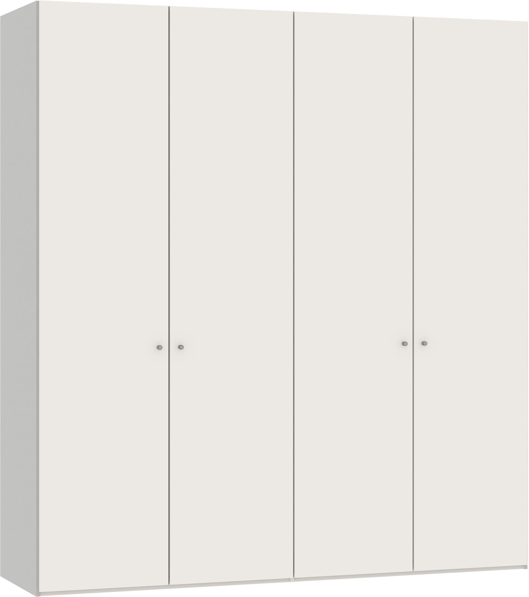 Jutzler Drehtürenschrank 4-türig: Cremeweiß, funktional und modern.
