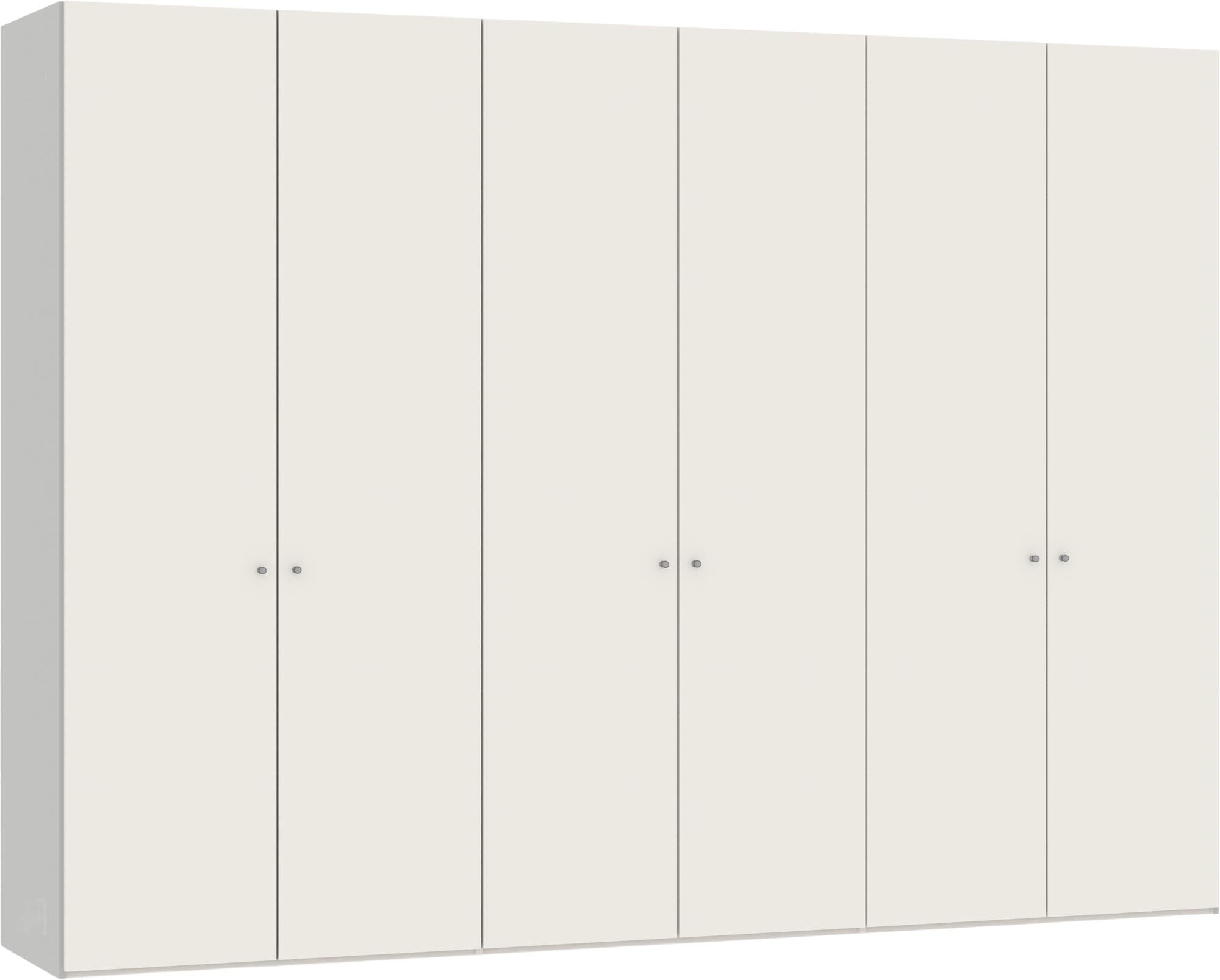 Jutzler Drehtürenschrank 6-türig: Cremeweiß, geräumig, modern.