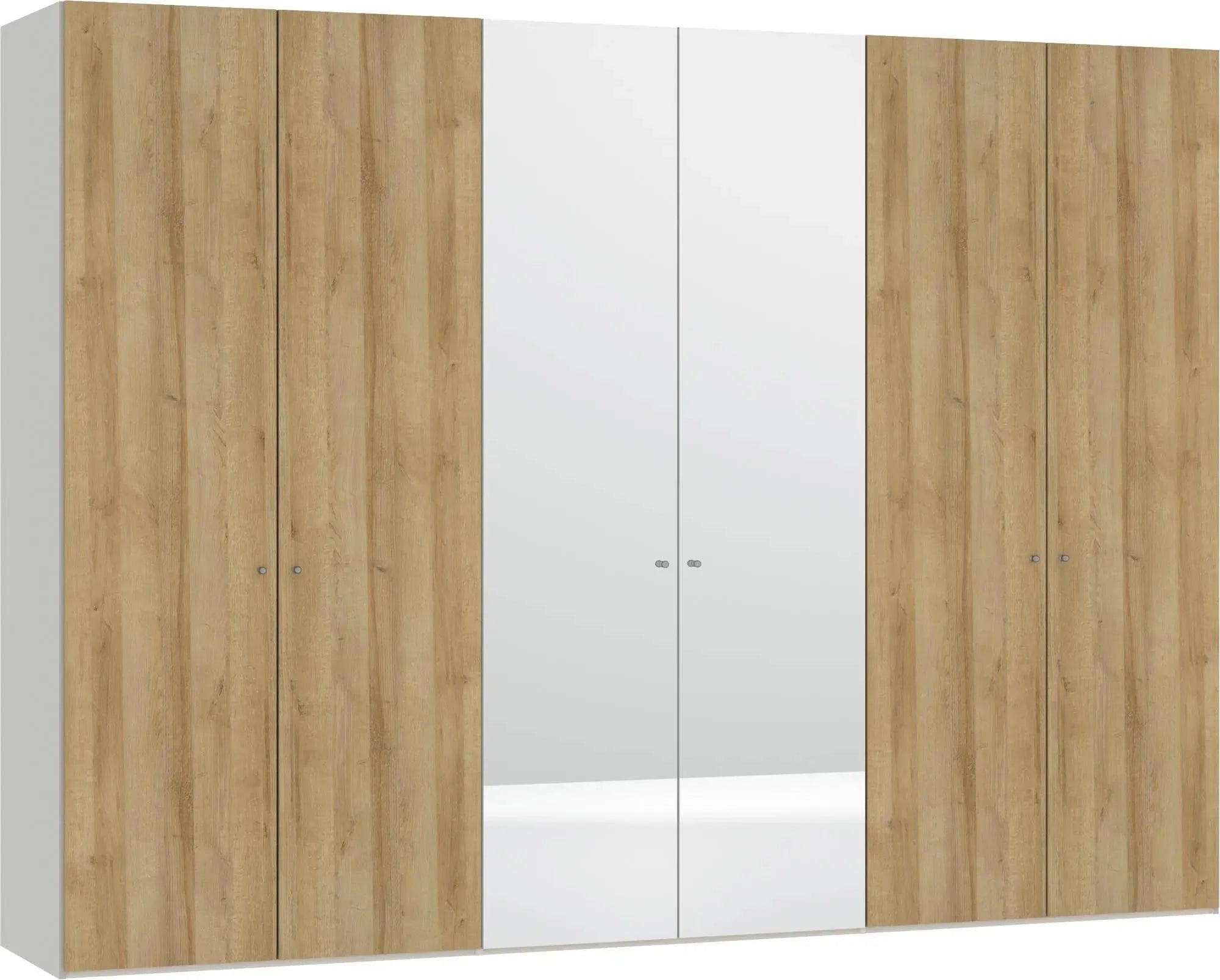 Jutzler 6-türiger Eiche-Schrank mit Spiegeln für stilvolle Ordnung.