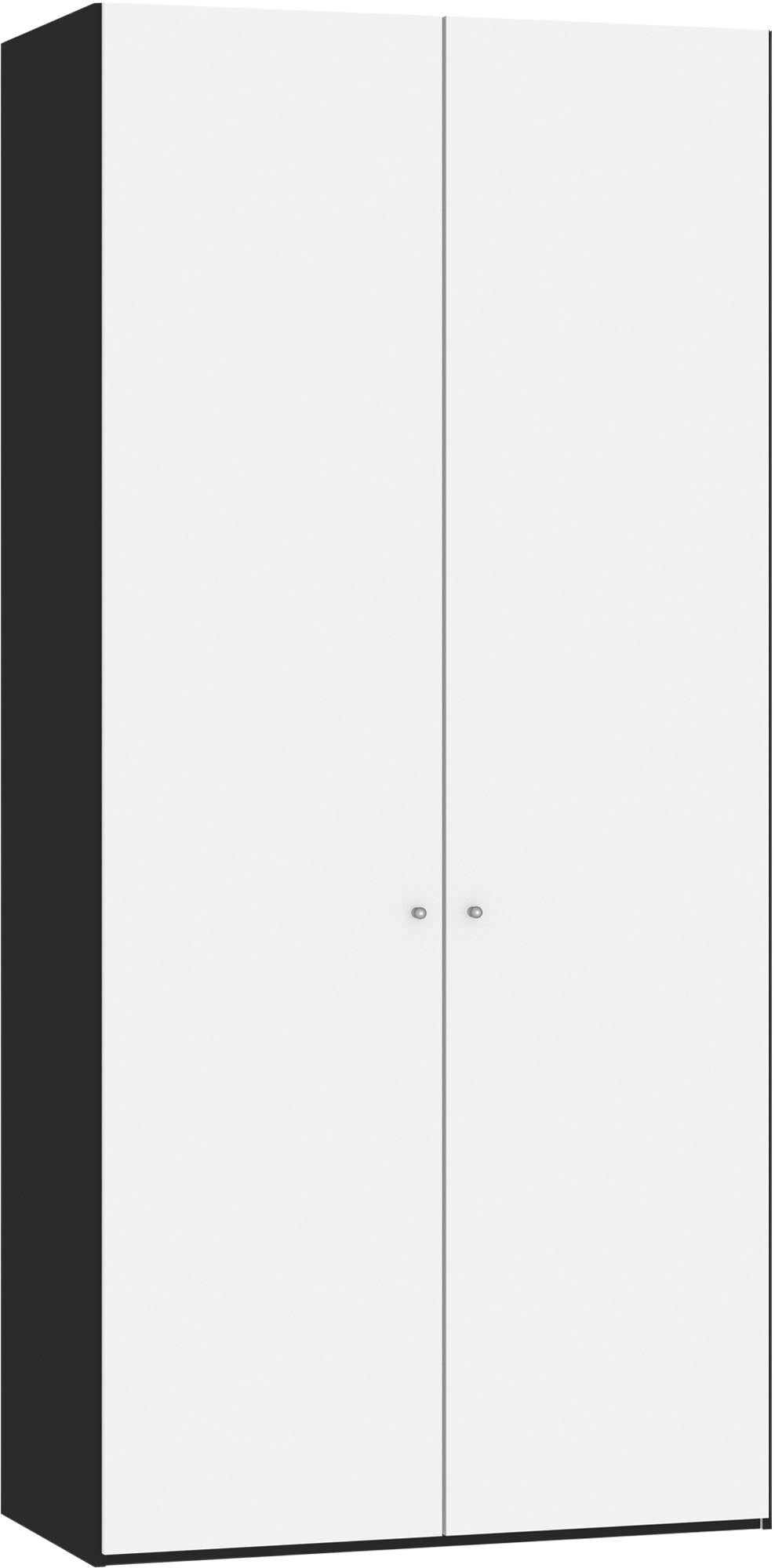 Eleganter 2-türiger Drehtürenschrank in Premiumweiß von Jutzler, individuell konfigurierbar, stabil und funktional.