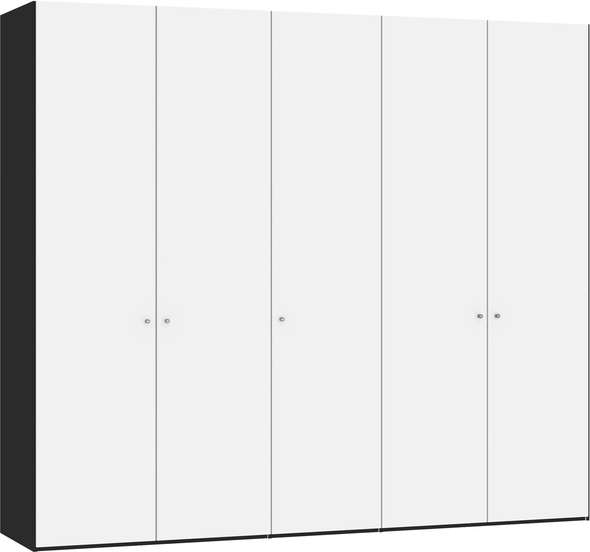 Drehtürenschrank 5türig Premiumweiss, Drehtürenschrank, KAQTU Design