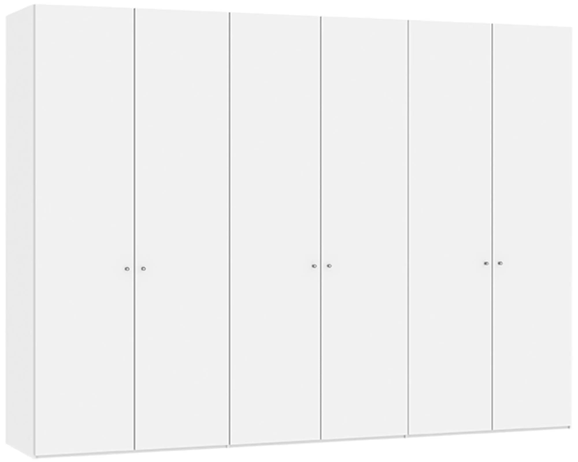 Drehtürenschrank 6türig Premiumweiss - KAQTU Design